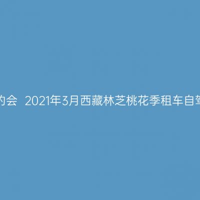 赴一场春天的约会  2021年3月西藏林芝桃花季租车自驾游攻略（二）